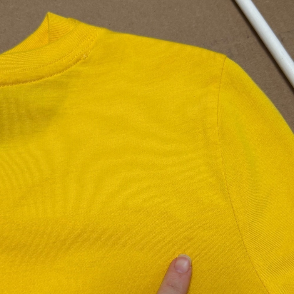 Lauren Ralph Lauren Sport Yellow Black Embroidered Logo Large Cotton Shirt - Picture 4 of 10